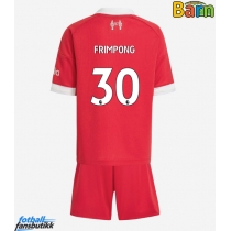 Liverpool Jeremie Frimpong #30 Hjemmedraktsett Barn 2025-26 Kortermet (+ Korte bukser)